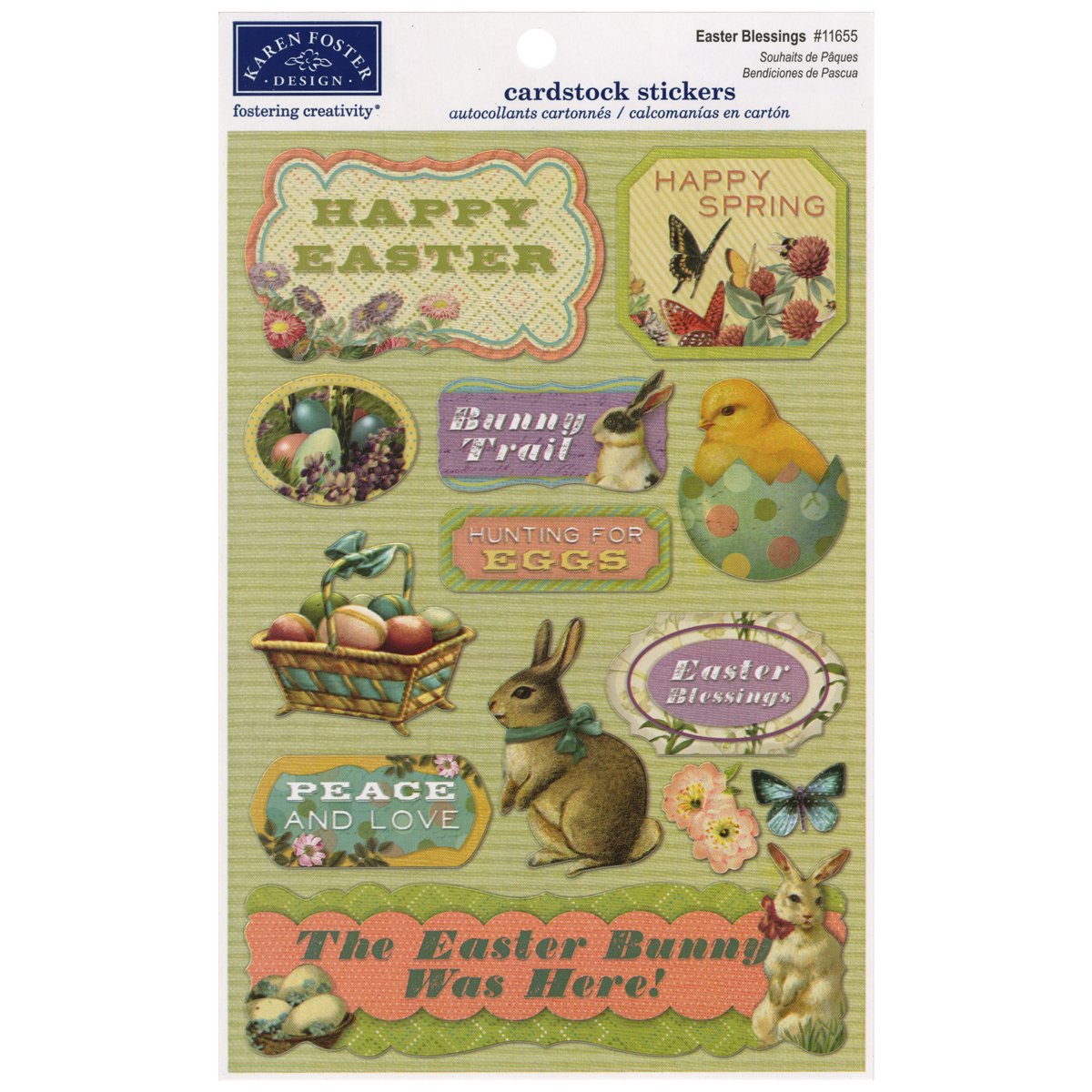 Karen Foster Cardstock Stickers, Easter Blessings by
