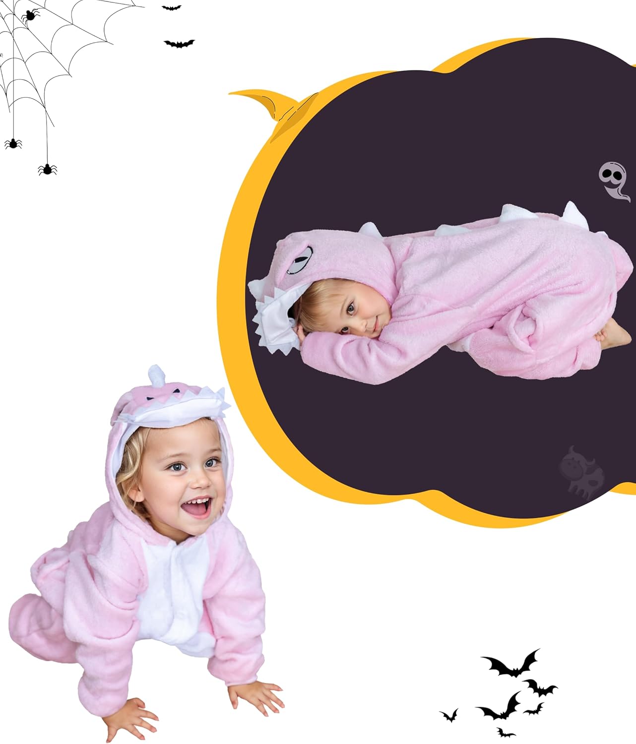 Halloween Toddler Animal Costumes for Kids Baby Boys Girls Onesie 18M-8