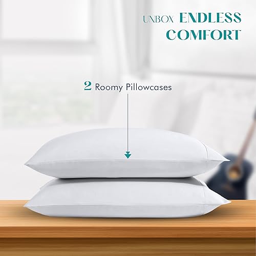 Miniatura 61 de XOOX Linen Juego de sábanas tamaño Queen 100% algodón egipcio, juego de sábanas de lujo de 1200 hilos de algodón egipcio tamaño Queen