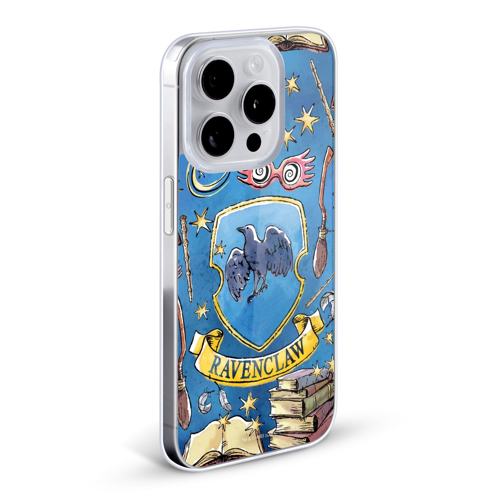 Head Case Designs Licenza Ufficiale Harry Potter Ravenclaw Modello Deathly Hallows XIII Custodia in Gel [Grado Militare] Compatibile con Apple iPhone 13 PRO Max E Compatibile con MagSafe