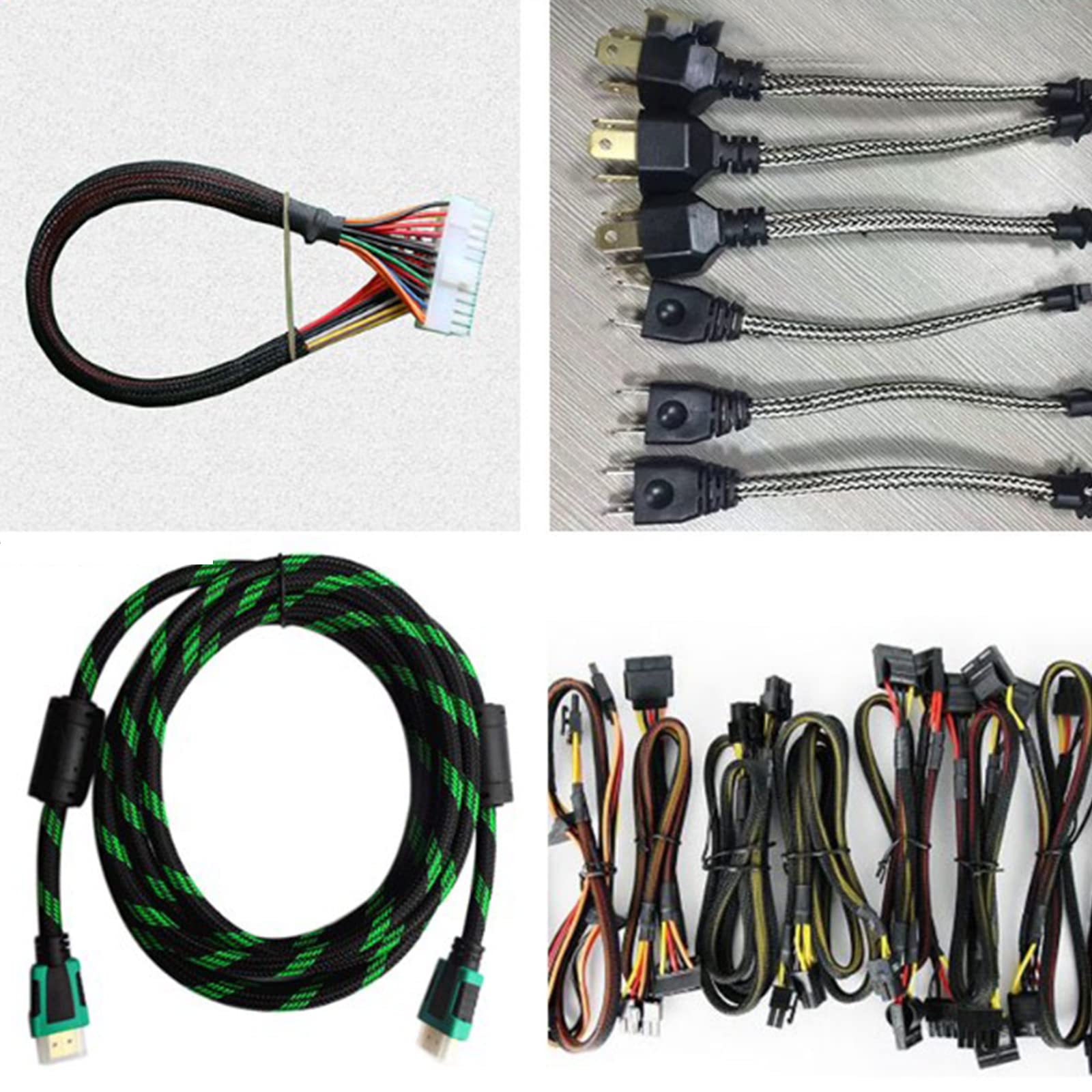 Othmro Copertura flessibile e espandibile intrecciata in PET, 100 m, 6 mm di larghezza, copertura per tessitura di fili e organizer, protegge TV, audio, cavi PC da animali domestici, Rosso, 1 pezzo