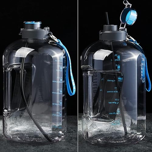 Miniatura 5 de ALINK Pajitas reutilizables extralargas de 13 pulgadas, paquete de 12 popotes de plástico duro negro para Stanley Owala de 40 onzas, 1 galón, 64