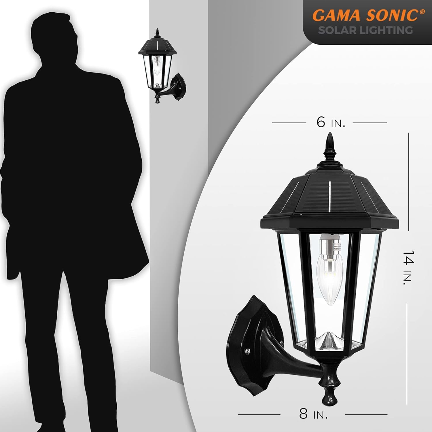 One-Day Sale: Up to 60% Off GAMA SONIC Topaz Solar Lamp, 3 Fitter Mounts for Wall Post or Pier, Black (GS-149BFPW) Black Friday - 60% OFF GAMA SONIC Topaz Solar Lamp, 3 Fitter Mounts for Wall Post or Pier, Black (GS-149BFPW)