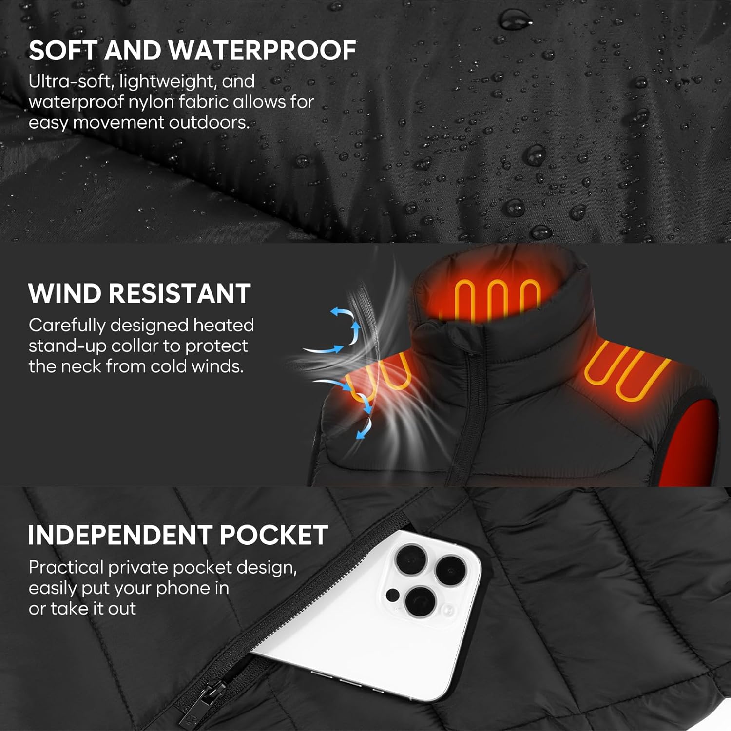 Heated Vest Jacket for Women with Battery Pack Included 16000mAh for Outdoor Hunting Camping