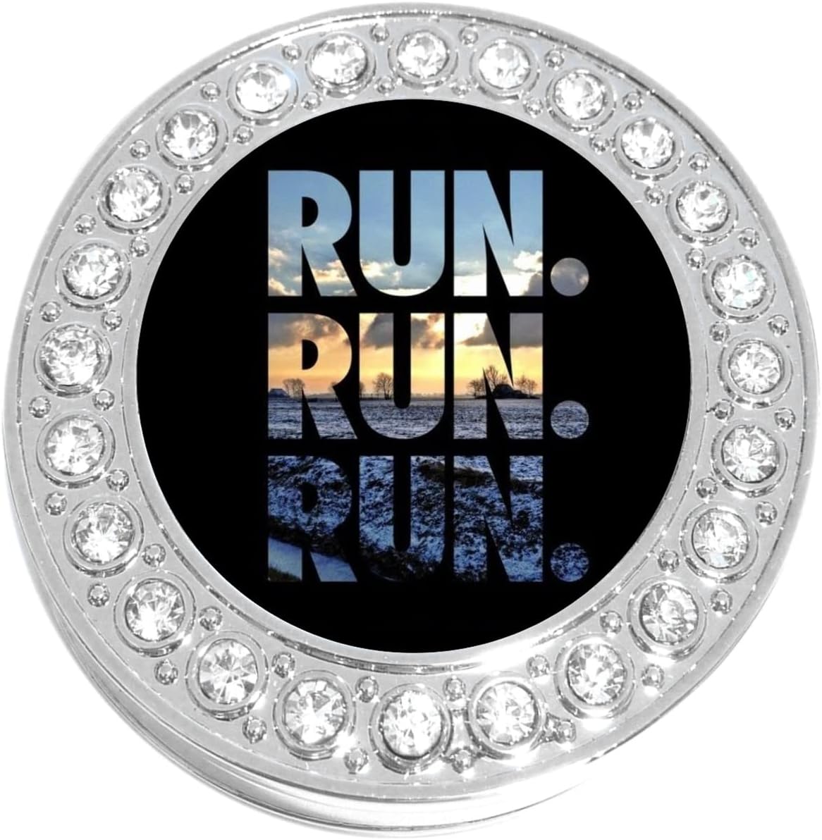 NewCharms Run Purse Hanger with Bling - Keeps Your Bag Off The Floor and Folds to Fit in Your Handbag