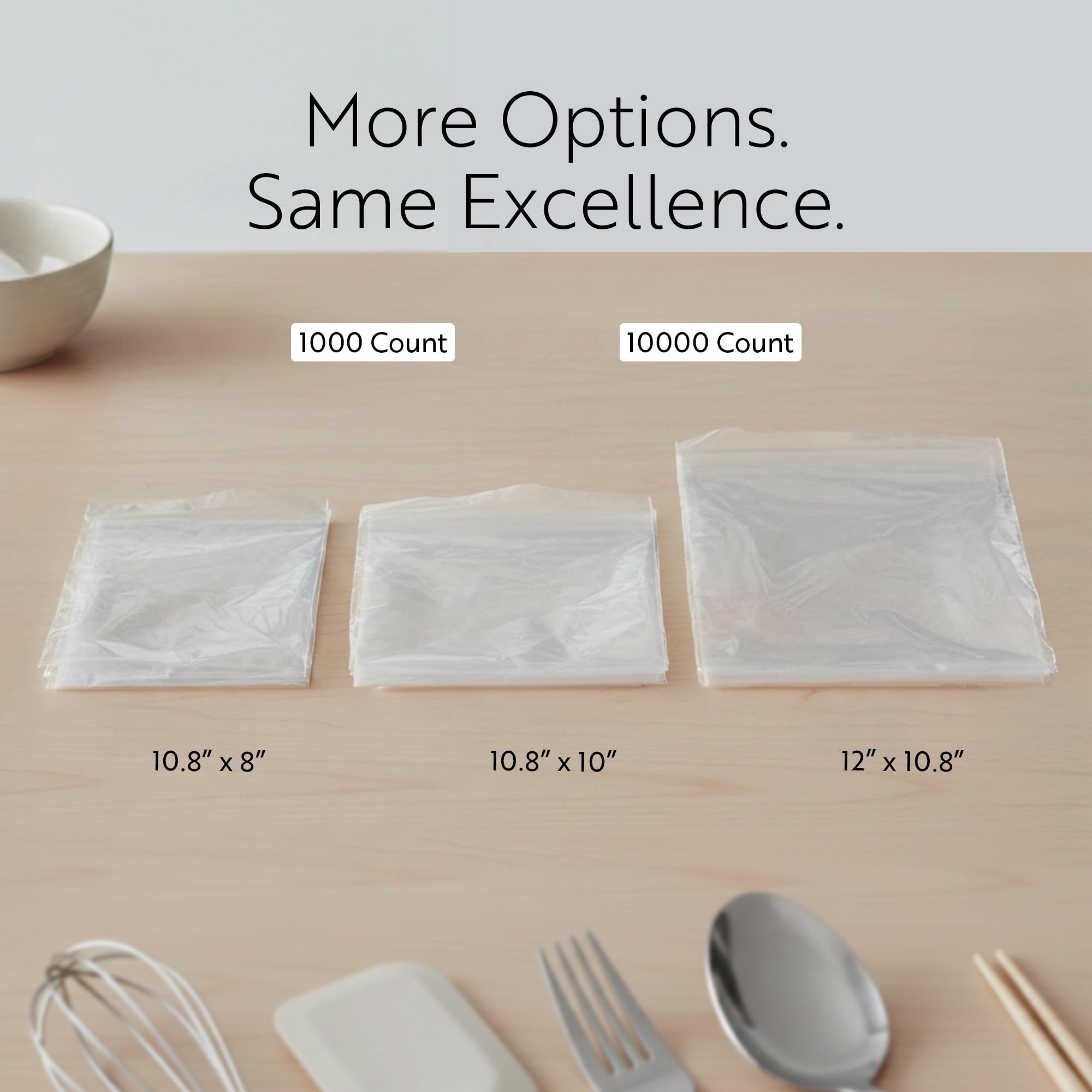 Restaurantware Base Hojas de plástico de 10.75 x 12 pulgadas, 1000 envolturas de plástico de carnicero entrelazadas, precortadas, desechables, hojas de plástico transparente, aptas para microondas,