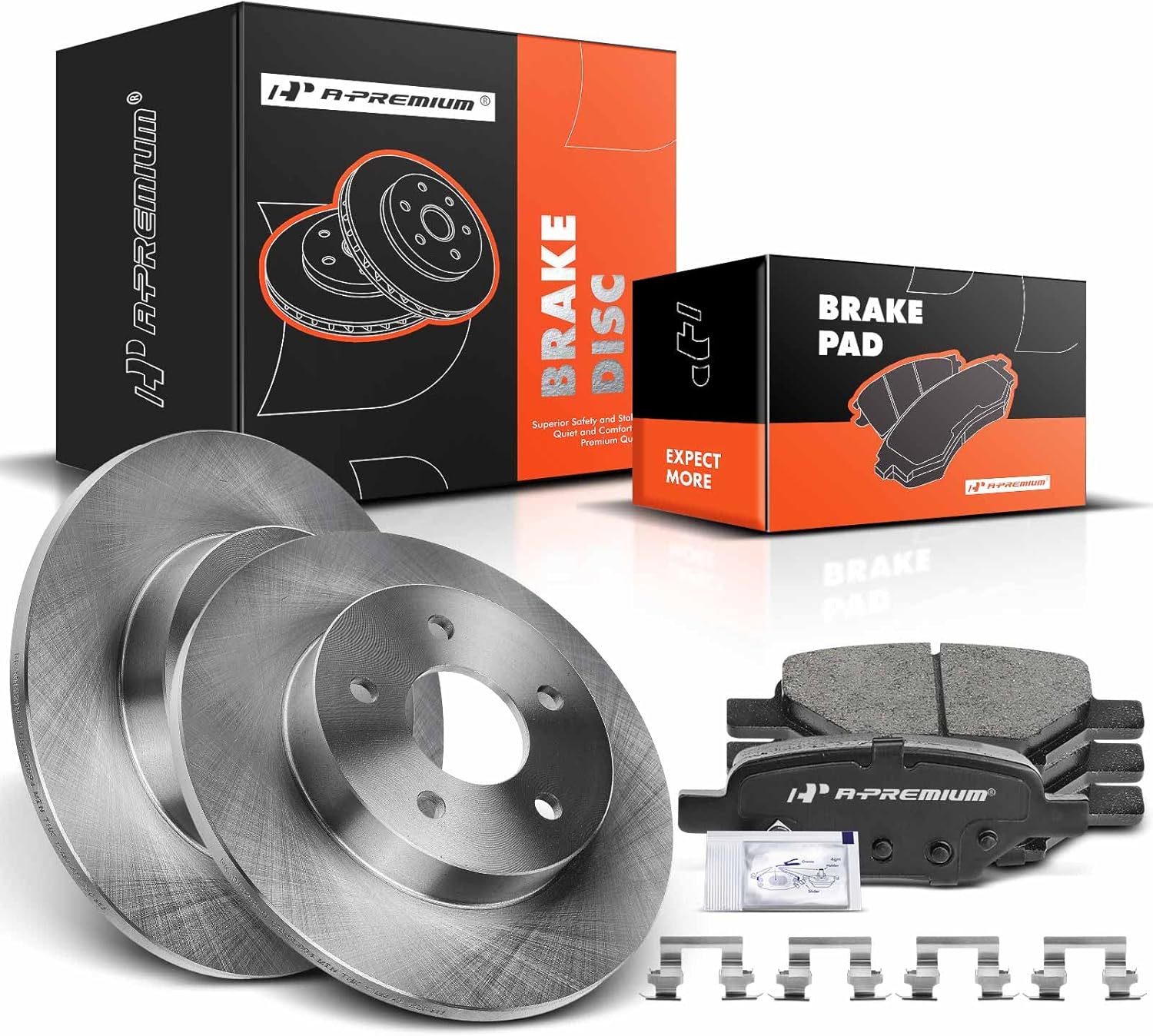 APremium 10.63 inch (270mm) Rear Solid Disc Brake Rotors