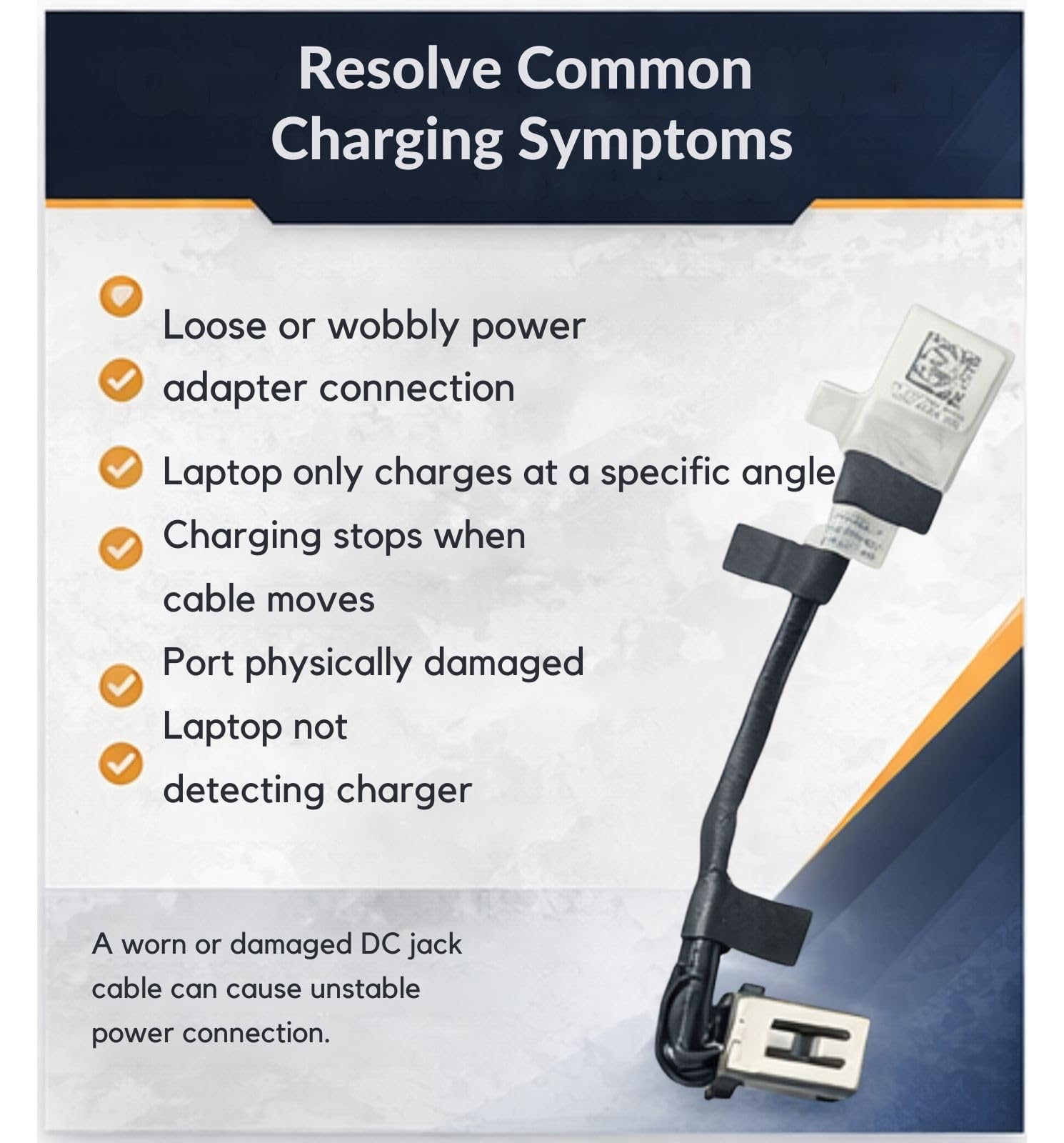 Amazon.com: PHONSUN Replacement DC Power Jack Plug in Port Cable