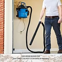 Vista 6 de Vacmaster VWM510 5-Gallon 5 Peak HP Remote Control Wall Mount Wet/Dry Shop Vacuum , Blue