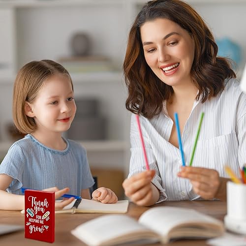 Miniatura 5 de Maitys 9 piezas de regalos de agradecimiento para profesores, decoración de escritorio de oficina, decoración de escritorio de aula, mini letreros