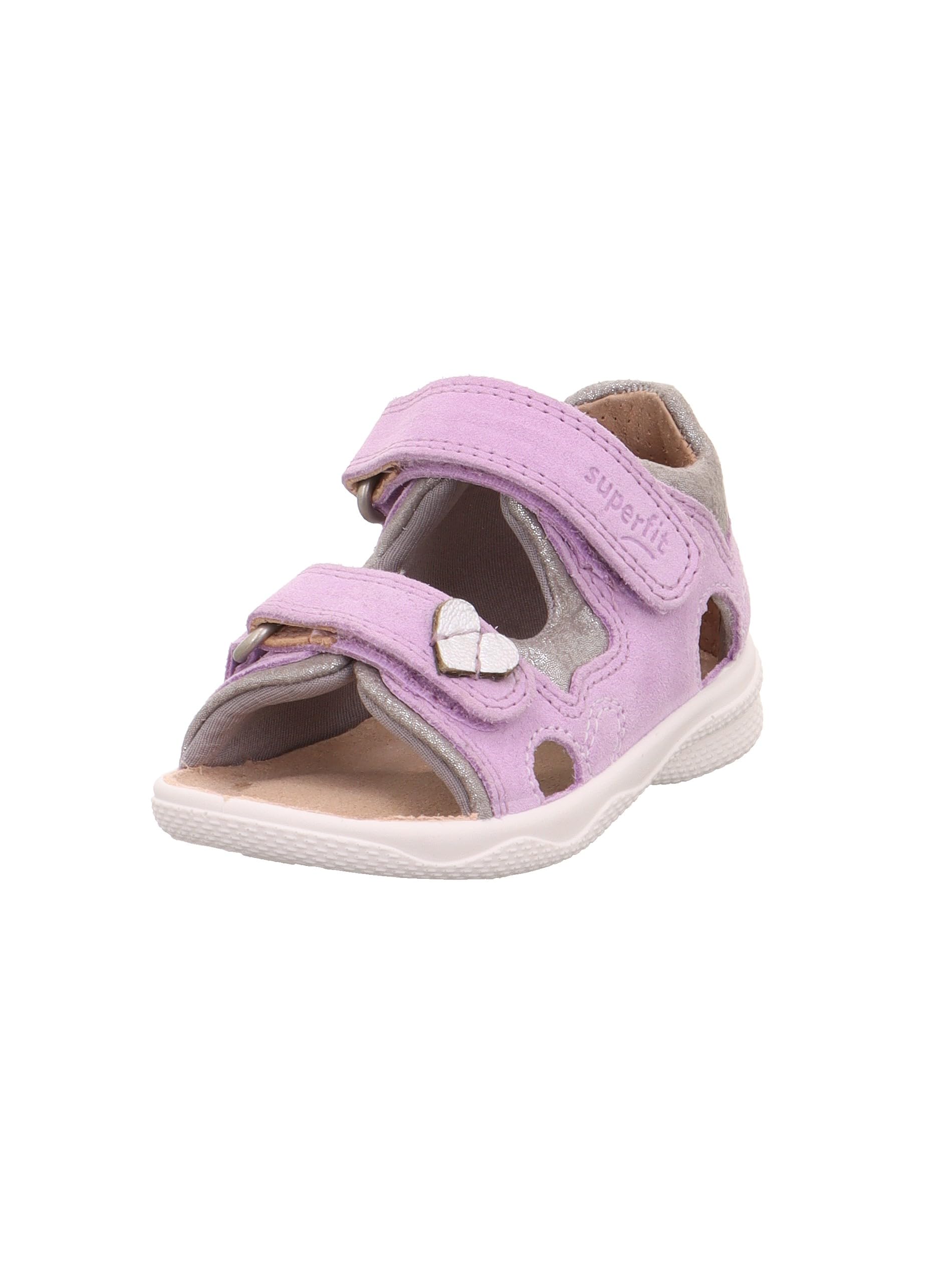 Superfit Girls' Polly Sandals, Purple Silver 8500, 4.5 UK Child