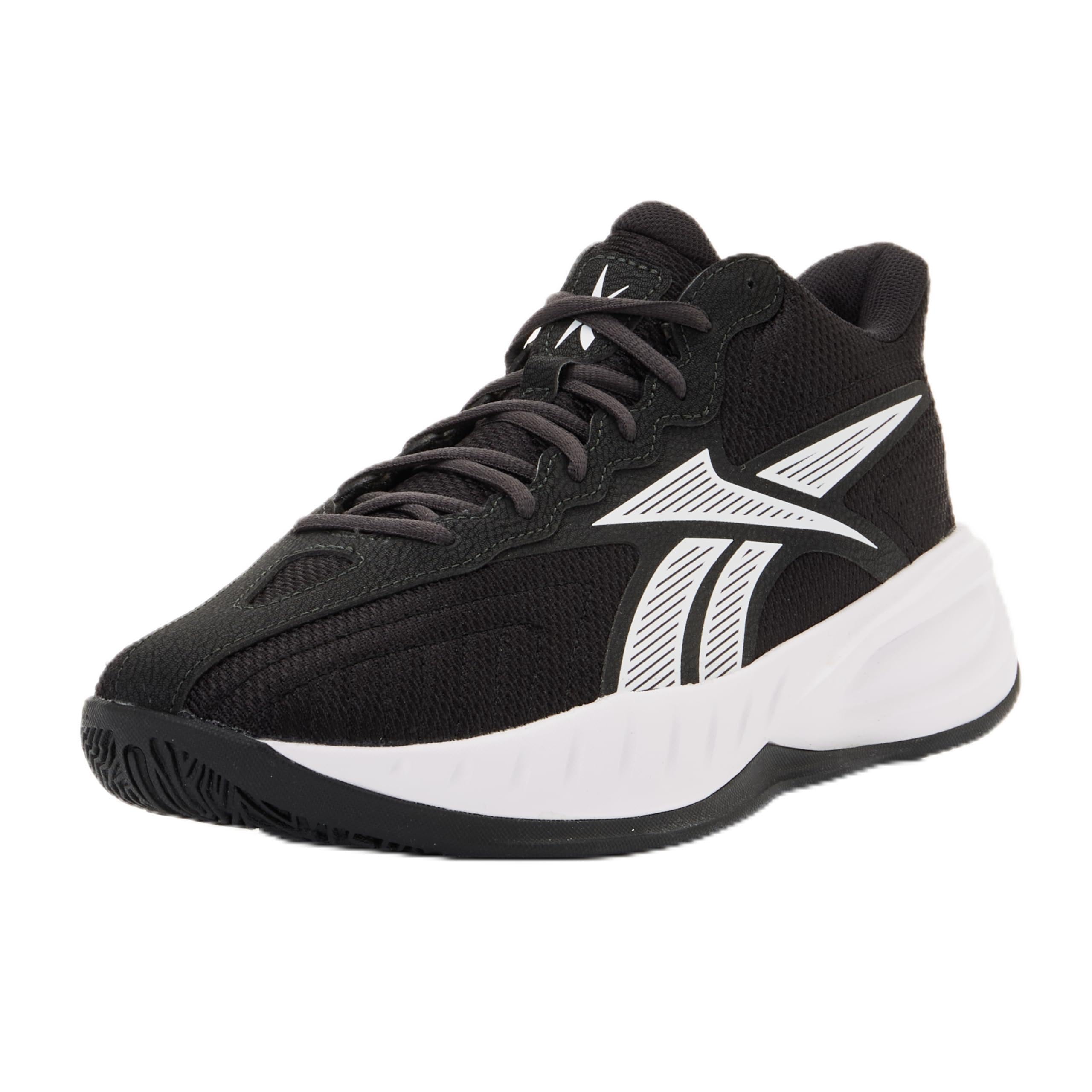 Reebok Unisex Press Trainers, Core Black White Washed Black, 10.5 UK