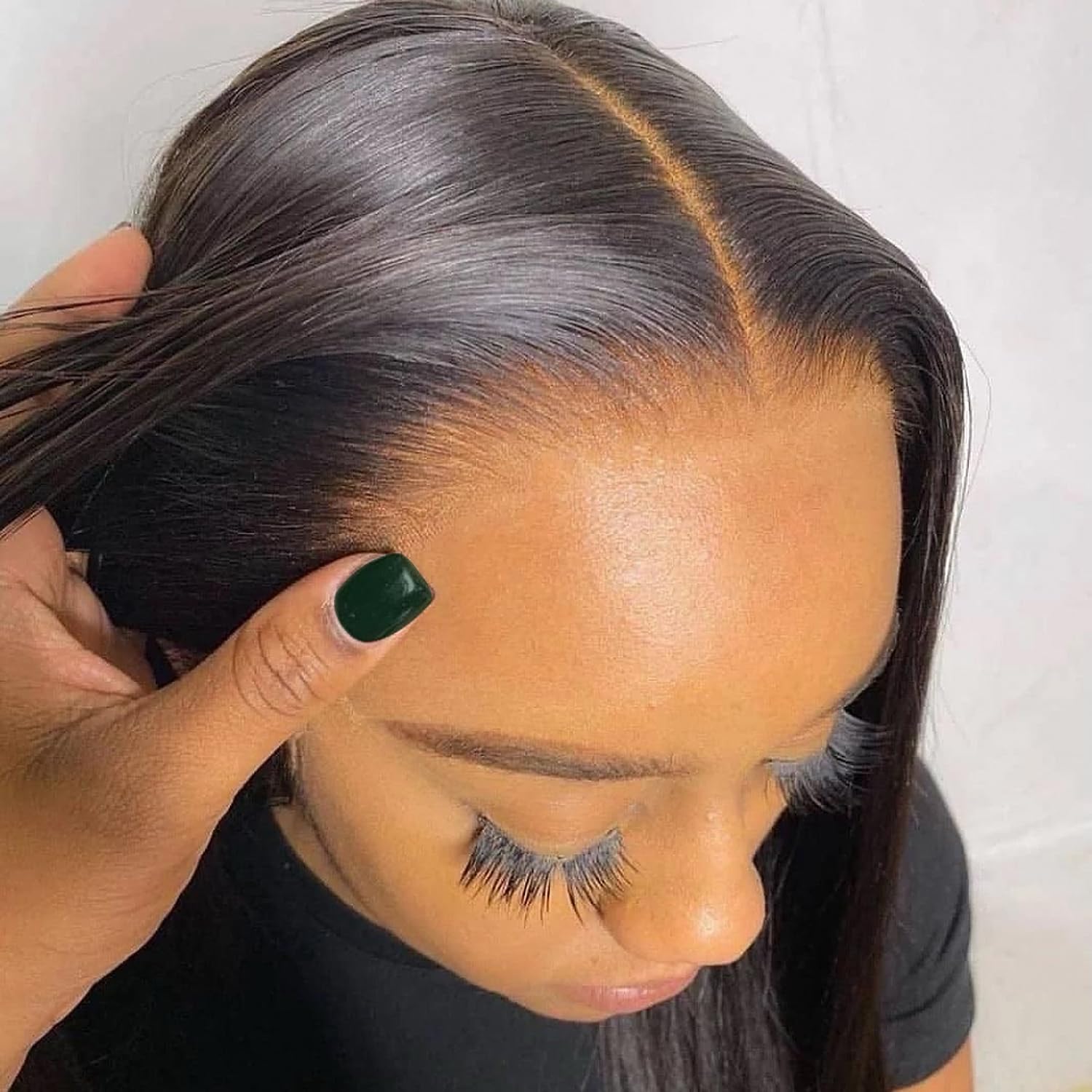 Lemoda 12A Brazilian Virgin 5x5 HD Closure Lace Wigs Human Hair SKINLIKE Real HD Lace Wig 0.10mm Ultra-thin Lace Wig Small Knots 26 Inch Straight