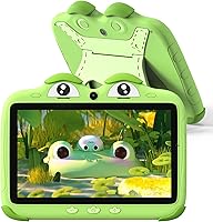 Vista 1 de Kids Tablet 7 Inch Tablet for Kids 3-7 32GB Toddler Tablets Children Software Installed, Toddlers Learning Android Tablets with WiFi YouTube Verde
