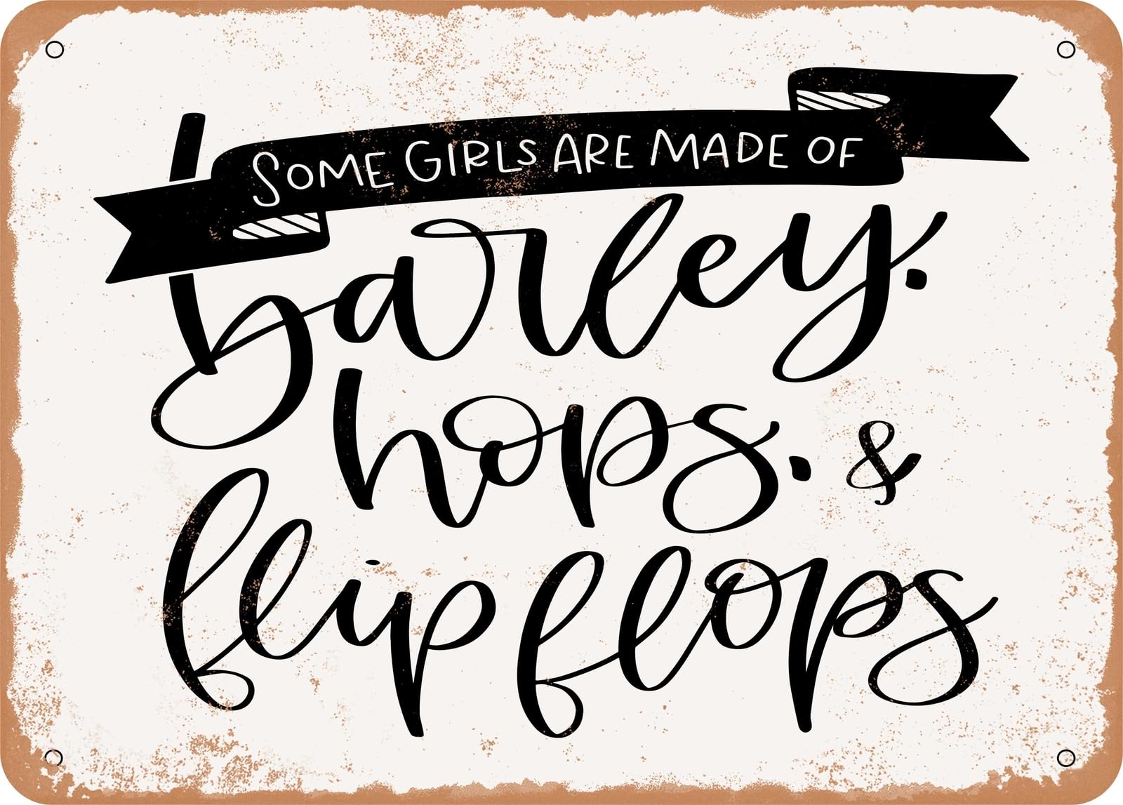 Miaomansenstore Girls Metal Sign - Some - Vintage Look Sign Home Decor