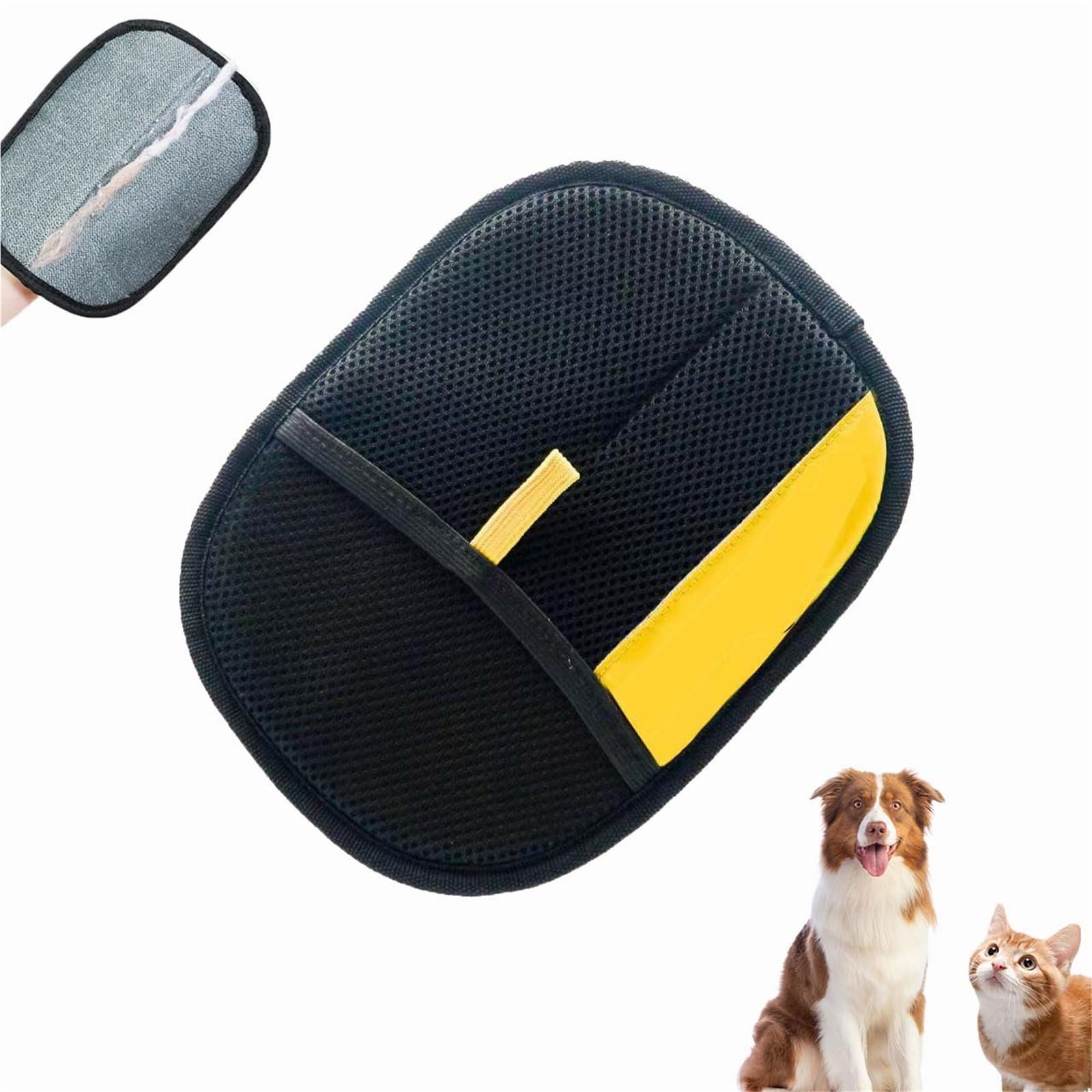 Xifyjus 1Pcs Pet Hair Removal Glove,Efficient Electrostatic Pet Hair Remover Glove For Cats & Dogs,Reusable Pet Cat Grooming Gloves Hair Removal,Pet Hair Mitt Cleaner Glove For Couch,Furniture,Carpet,Car Seat(
