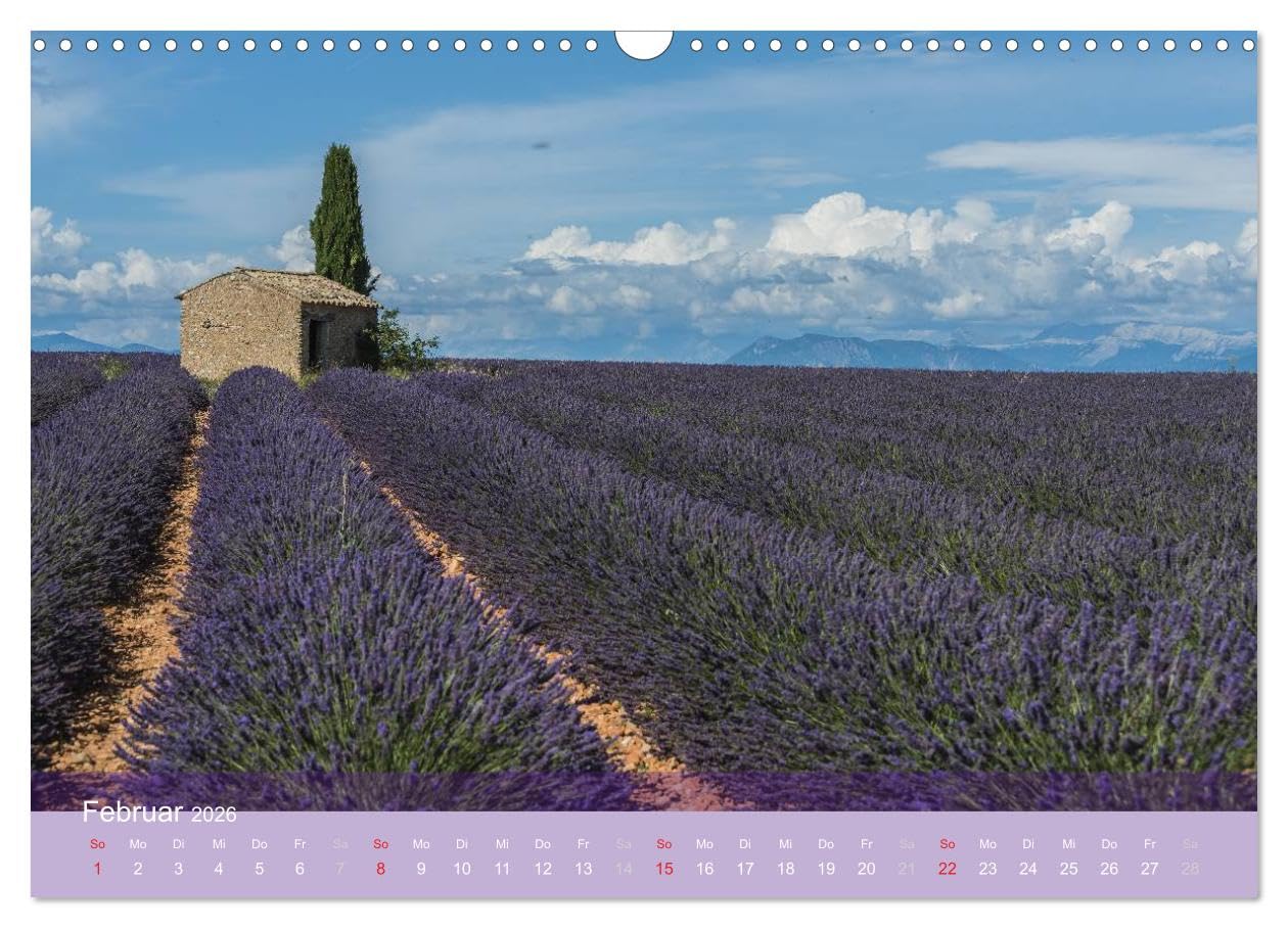 Die Farbe des Lavendels (Wandkalender 2026 DIN A3 quer), CALVENDO Monatskalender: Lavendel der Provence (CALVENDO Natur)