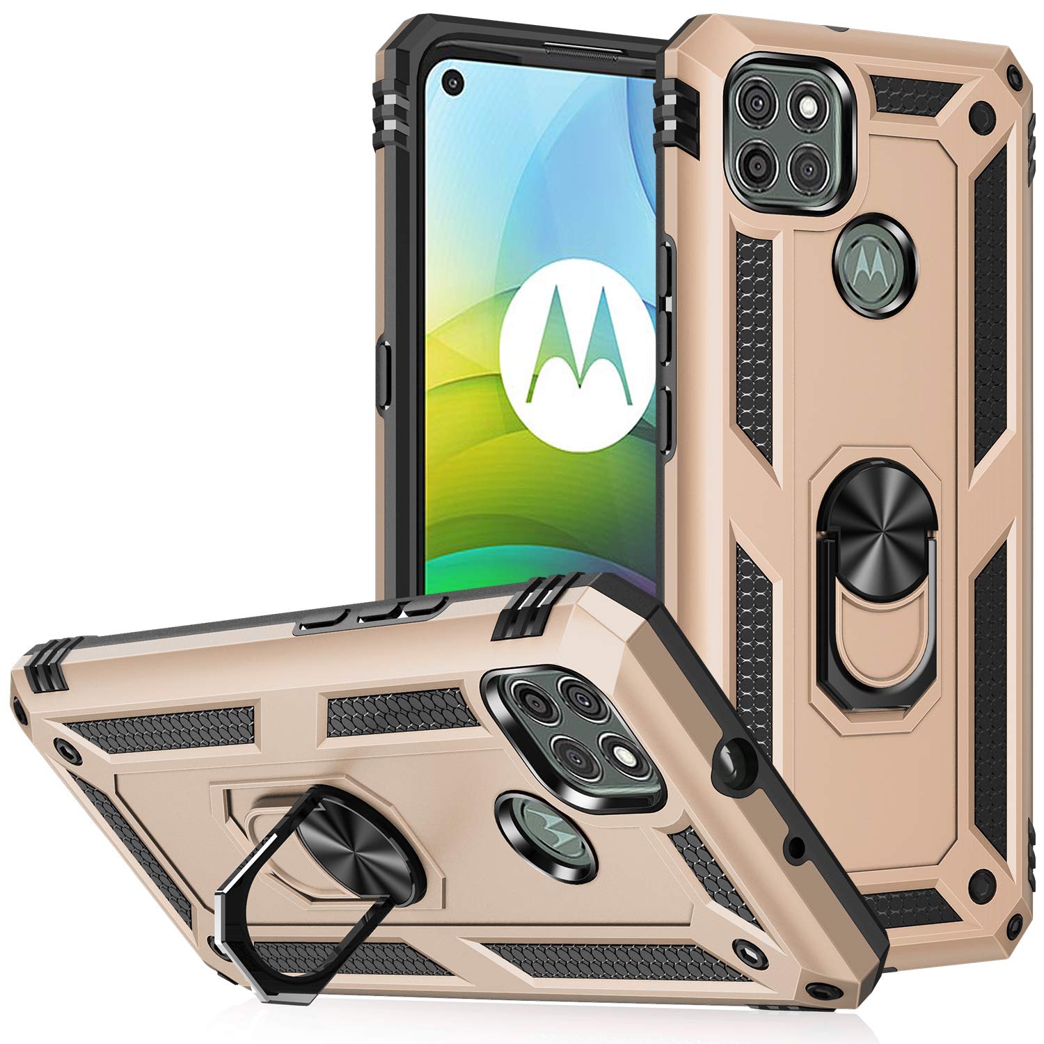 FTRONGRT Cover per Motorola Mote G9, Chiusura Magnetica, Con
