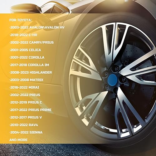 Miniatura 2 de Cerraduras de rueda antirrobo juego de tuercas de bloqueo M12 X 1.5 se adapta a Toyota Prius Camry Tacoma Corolla RAV4 IS350 ES350 RX350 GS350