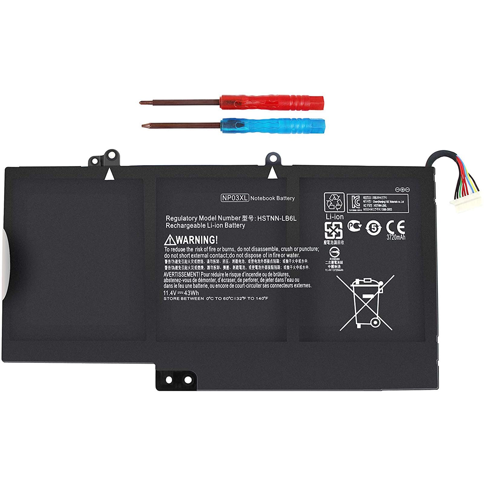 Uziyockn PX03XL Notebook Battery Compatible with HP Envy 14 Touchsmart M6 M6-K Sleekbook M6-K125DX M6-K015DX M6-K025DX M6-K010DX M6-K022DX 14- K112NR 714762-1C1 TPN-C109 TPN-C110 TPN-C111 715050-001