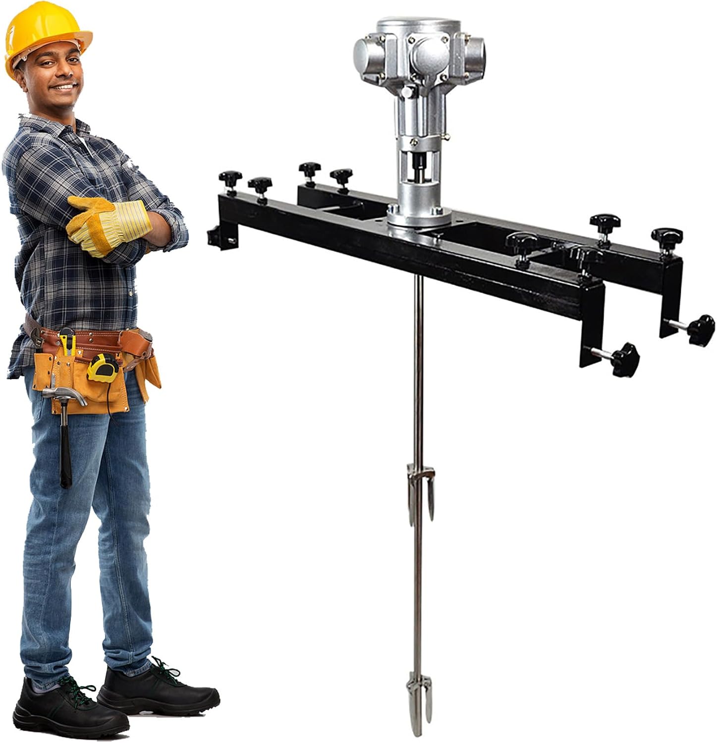 Pneumatic Paint Mixer, Stirring Capacity: 1000L, Adjustable Size, for Paint Coating Materials Viscous Liquid Ink Dissolver