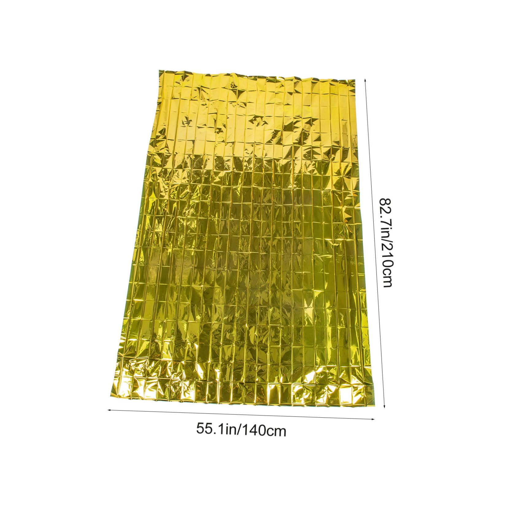 Toddmomy 6Pcs Survival Blanket Outdoor Protection Blanket Emergency First Aid Use Lightweight Durable for All Weather Conditions for Camping Hiking