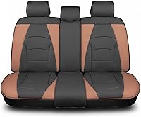 Vista 19 de FH Group Juego de fundas para asientos delanteros de piel sintética - Fundas para asientos de automóvil para asiento con respaldo bajo, ajuste