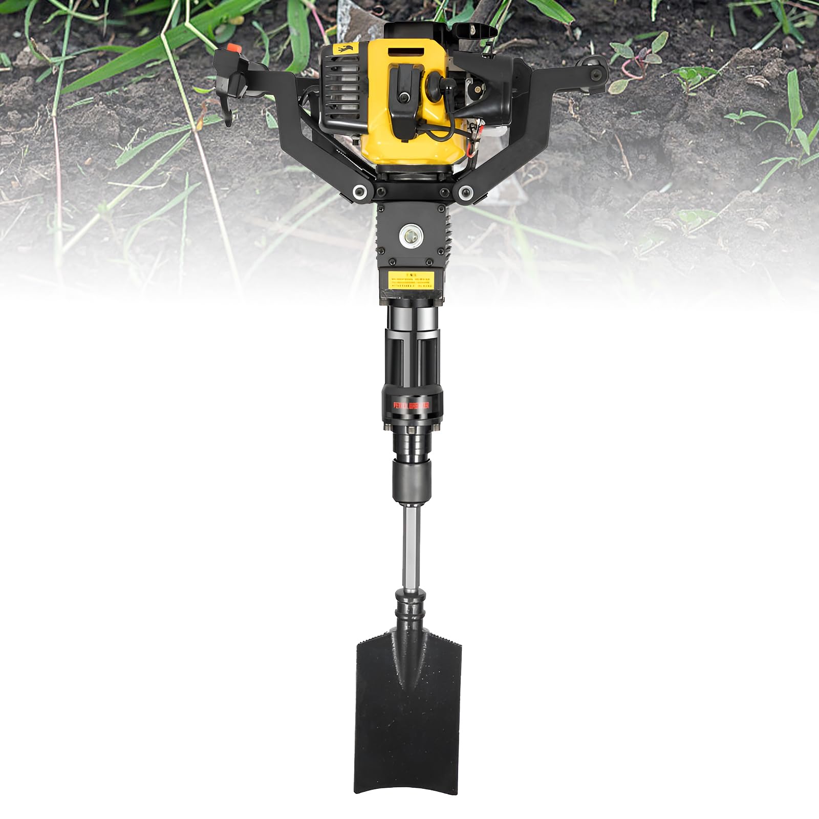 Pflanzschaufel Bohrmaschine, Handheld Gartenbagger für Bäume und Pflanzen, effizientes Bodengrabwerkzeug für Haus und Bauernhof