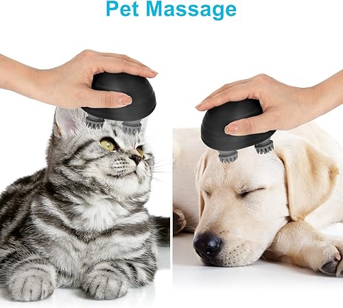 Miniatura 4 de melonsun Masajeador eléctrico portátil para el cuero cabelludo, IPX7, impermeable, inalámbrico, para aliviar el estrés y el dolor del cuero