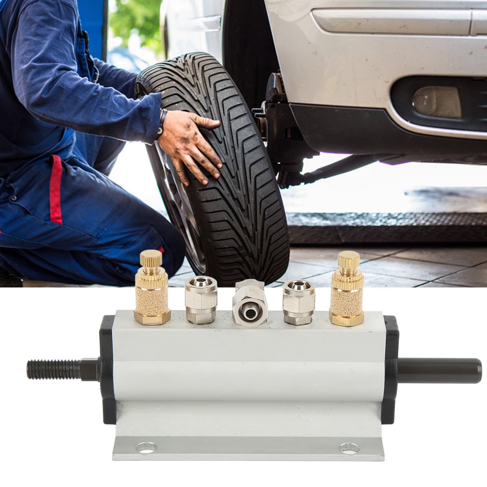 Válvula de Control de Aire de neumáticos 1 PC, válvula de Pedal del pie, válvula de Control de Aire de Pedal del automóvil de la máquina de Aluminio de Aluminio.