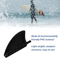 Vista 6 de Aleta grande para tabla de surf, aletas de PVC, tabla de remo de tabla de surf ligera, aleta de cola grande de 4 pulgadas, accesorio de surf