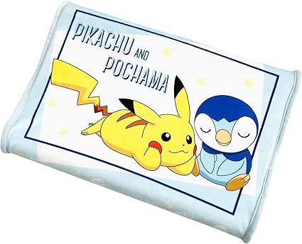 Amazon Co Jp Moripilo モリシタ ポケモン ピカチュウ ポッチャマ 枕 ジュニアサイズ こどもまくら ソフト 低反発 ブルー 35x25cm ホーム キッチン
