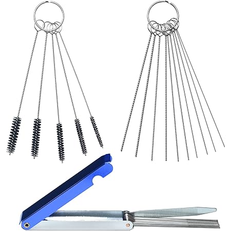 Motorcycle Tools RW Carburetor Jet Cleaning Kit - Precision Wire Tool Set For Smooth Engine Performance - Made In Japan (Includes 1 Set) Welding Tip Cleaner - Foto 9