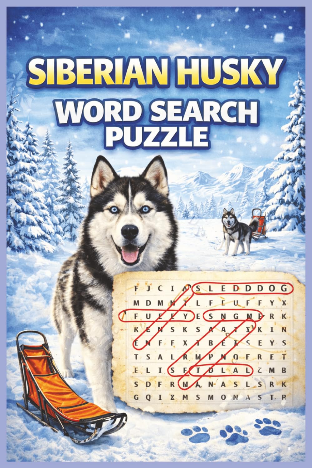 Siberian Husky Word Search Puzzle: Word Searches for Easy Read Print about Siberian Husky, Pets, Dogs and more/ 6X9 inches, 110 Pages/ 50+ ... Holidays and Free Time and Stress Relief