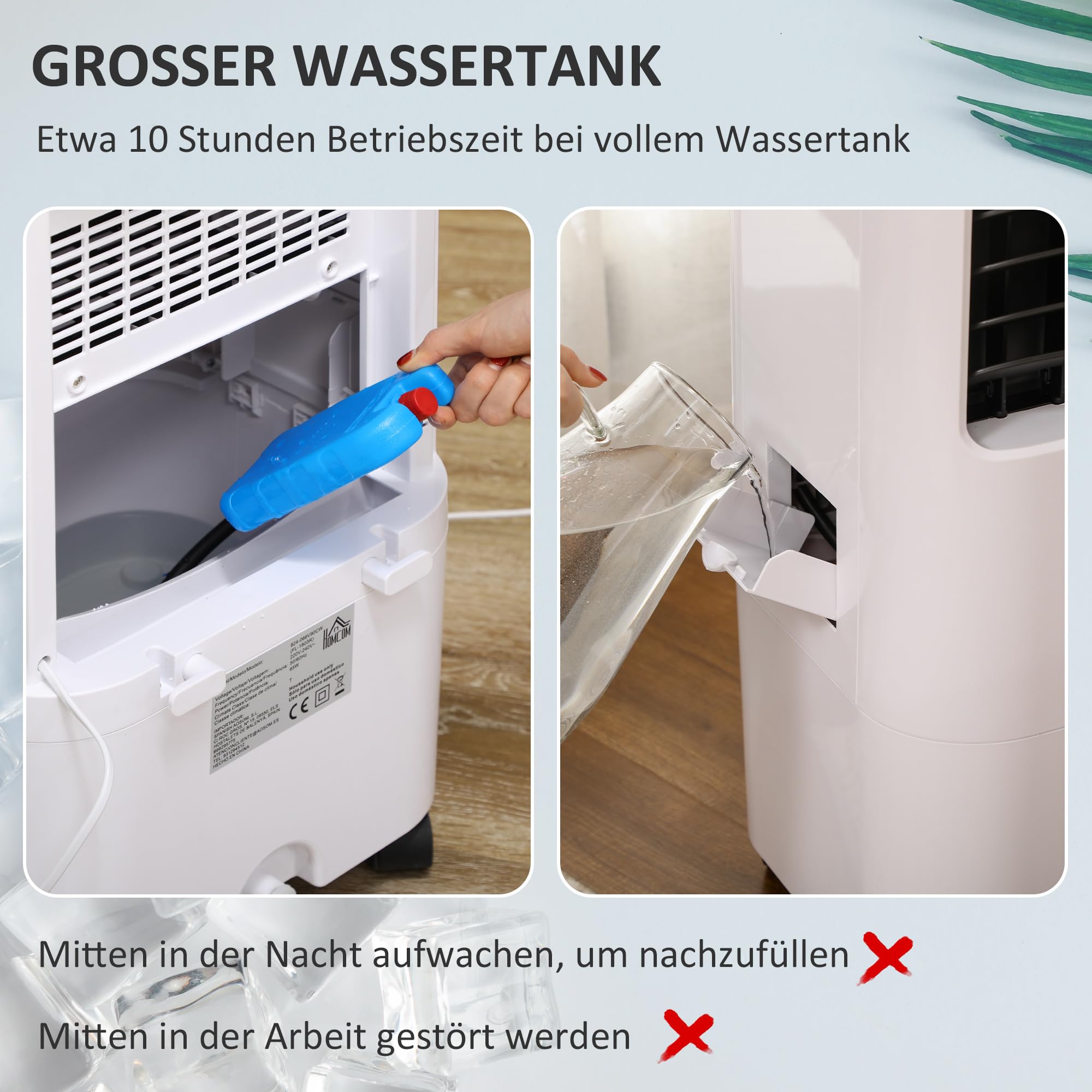 Klimatyzator 3 w 1 z nawilżaczem, chłodzenie wodne 15L