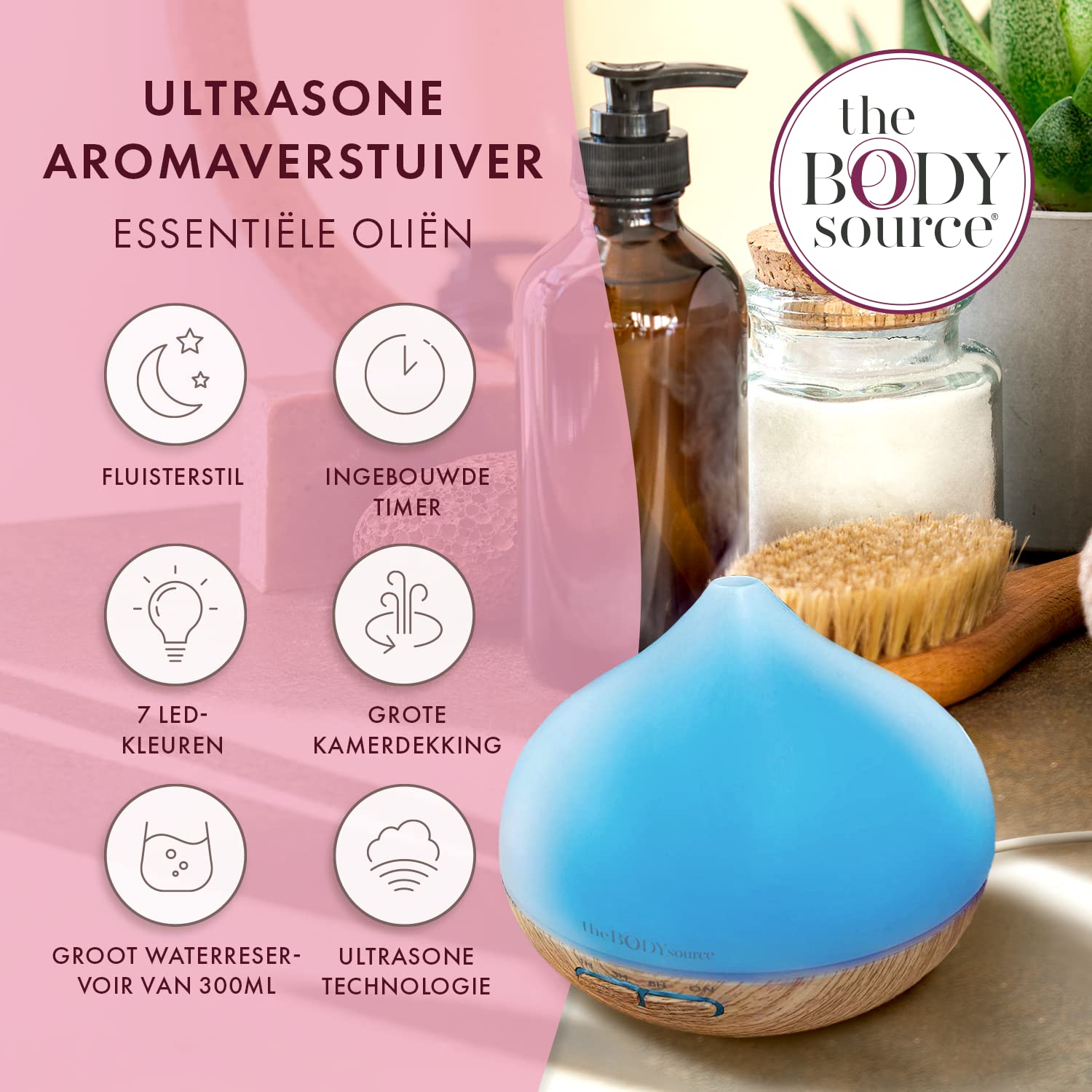 Huis Parfum Apparaat Porseme Geurverspreider Glas - 280 Ml, Ultrasone Diffuser Met Kleurveranderende LEDs - Voor Etherische Oliën BPA-vrij Aromatherapie Huis Parfum Apparaat Porseme Geurverspreider Glas - 280 Ml, Ultrasone Diffuser Met Kleurveranderende LEDs - Voor Etherische Oliën BPA-vrij Aromatherapie