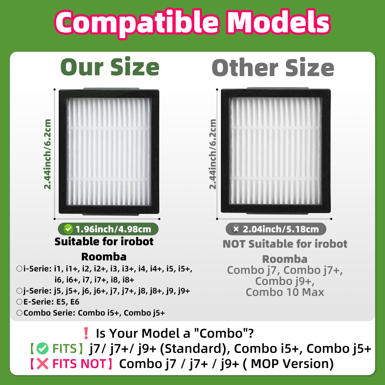 LOVECO Accessoires de Remplacement Compatible pour iRobot Roomba Serie I i1+ i2+ i3+ i4+ i6+ i7+ i8+, Serie J j5+ j6+ j7+ j8+ j9+, sacs à poussière, Filtres, Brosses Latérales, Brosses Principale