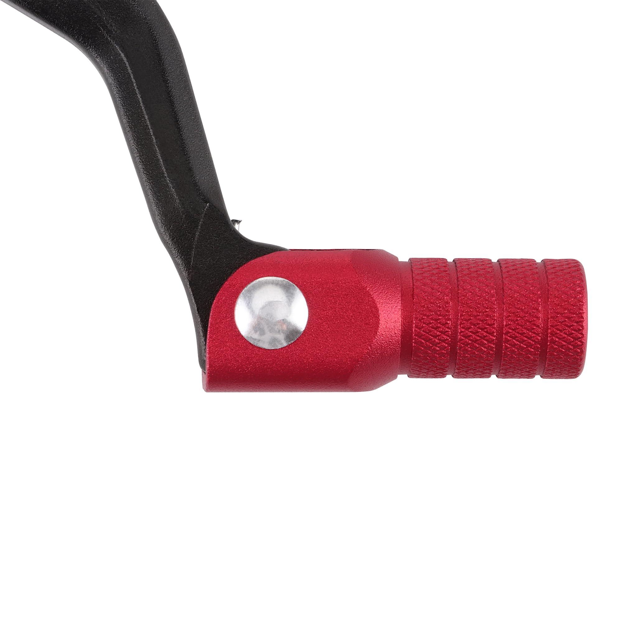 GOOFIT Rouge-Noir Alliage D'aluminium Leviers Sélecteurs De Vitesse Déplaceur De Pied Pliable Remplacement pour Zongshen CG CB NC Engine 125 150 200 250 450 ATV Quad Dirt