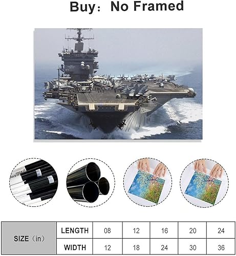 Miniatura 2 de Buque de guerra militar buque de guerra naval USS Enterprise CVN-65 Carrier Sala de batalla Estética Carteles de lona carteles de lona Decoración de