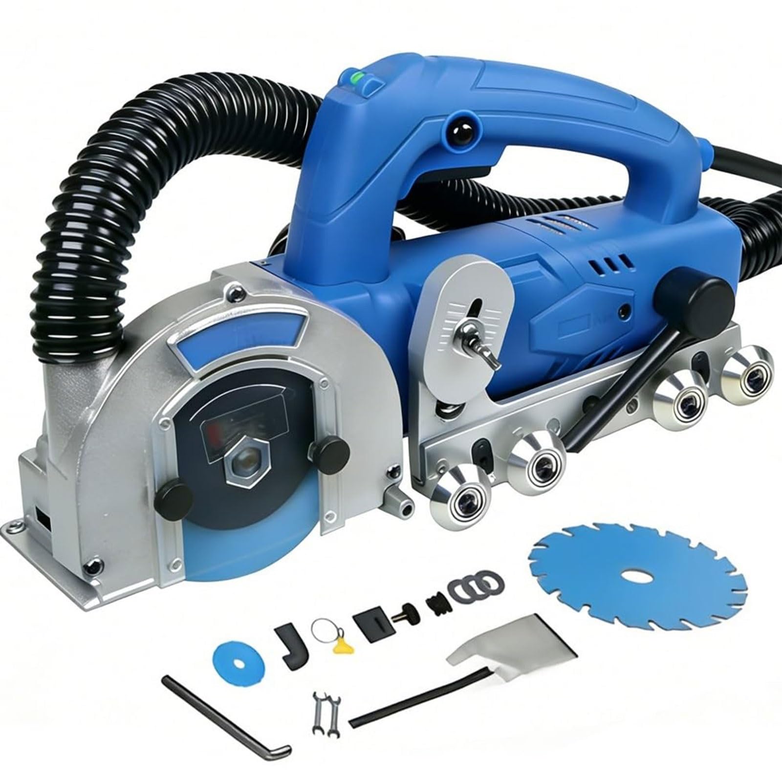 Herramienta Eléctrica Para Quitar Lechada De 1200 W, Limpiador Juntas Azulejos Para Rejuntar Y Limpiar Cemento Viejo Entre Baldosas Cerámicas(Machine+1.7mm seam cleaning sheet)