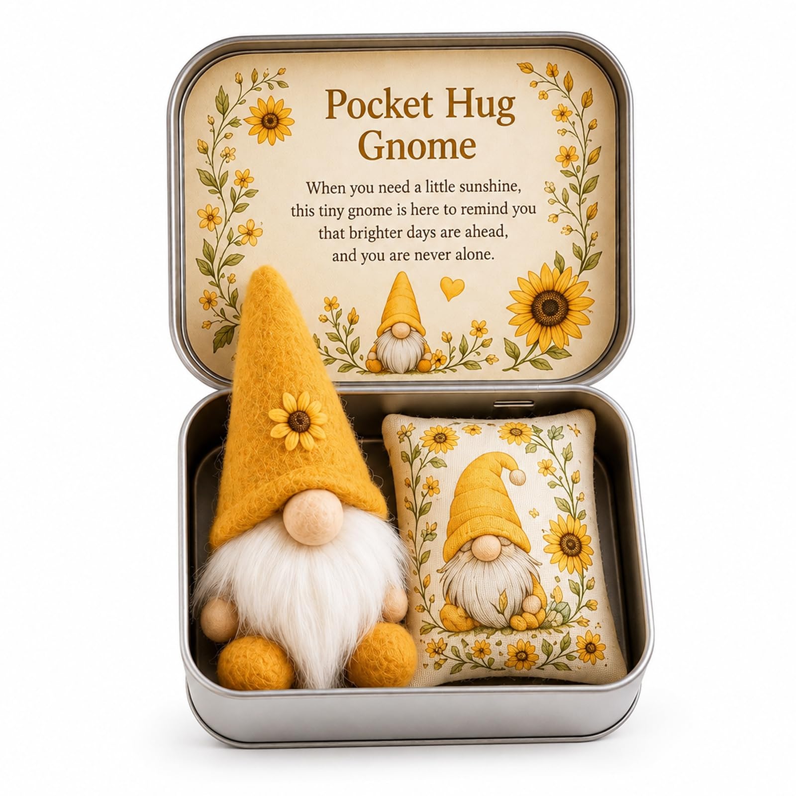 Pocket Hug Gnome Keepsake Gift Set in Tin Box，D — image 1