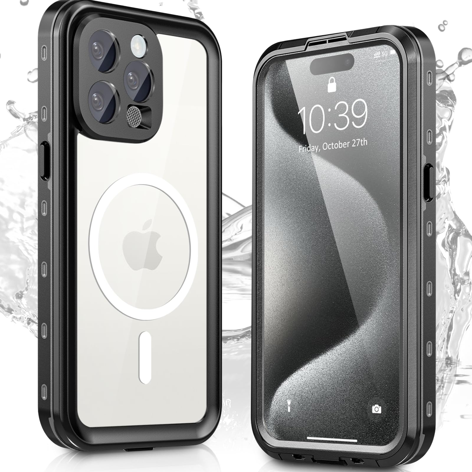Amazon.com: IP68 Waterproof Case for iPhone 15 Pro, Full Body