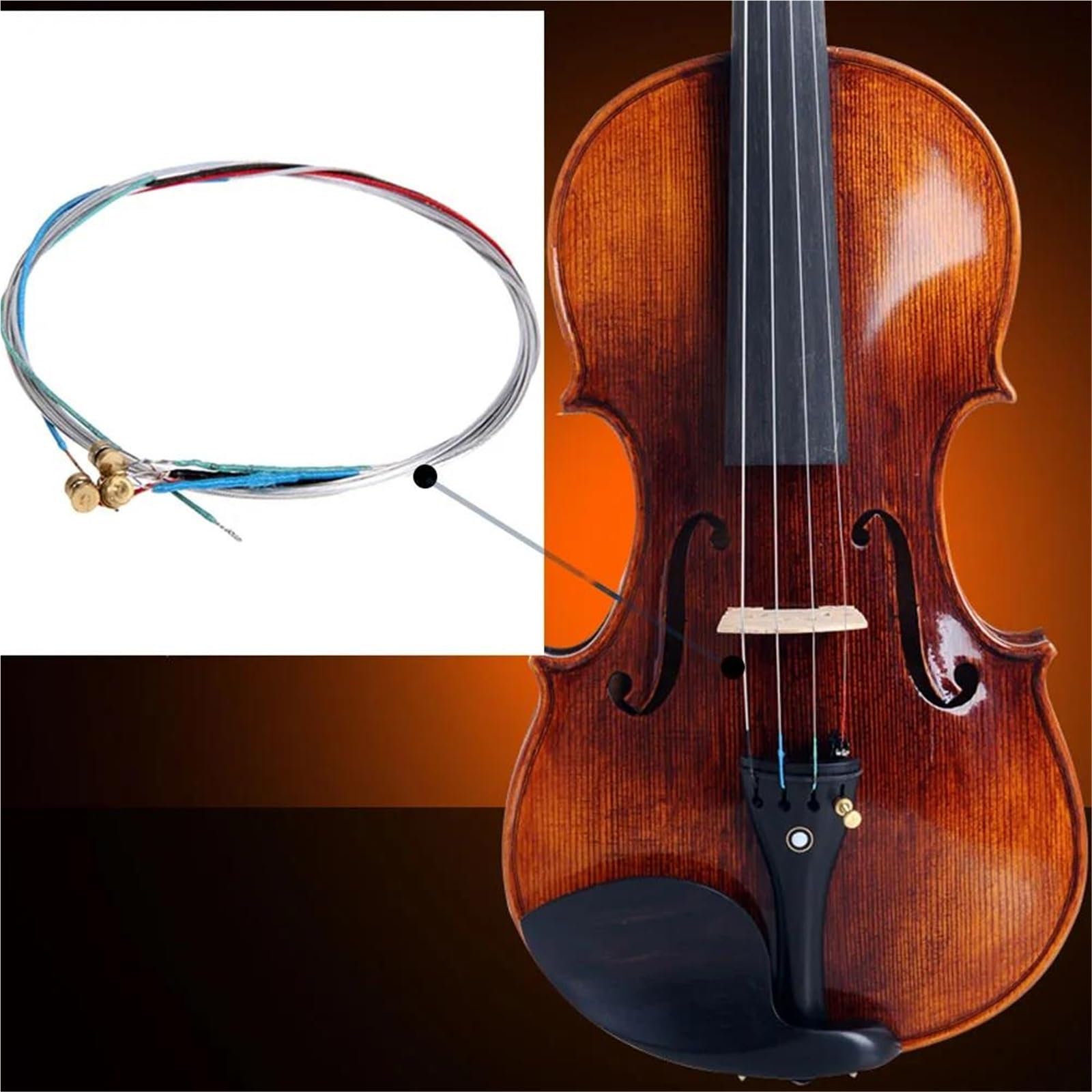 Profesjonalne Struny Stalowe Do Skrzypiec 4/4 EADG Core Aluminiowe Akcesoria Do Instrumentów Muzycznych(10 PCS)