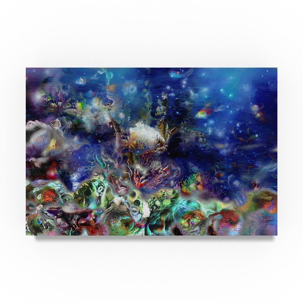Coral Reef Lilac by RUNA, 22x32-Inch Canvas Wall Art