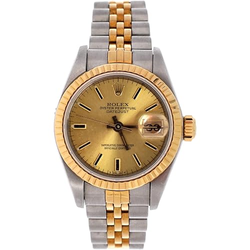Rolex, Pre-Loved Oyster Perpetual Datejust Automatic Watch Stainless Steel and Yellow Gold 26, Yellow Gold