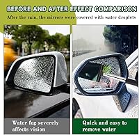 Vista 4 de Escobilla para espejo lateral de automóvil, limpiador telescópico retráctil, herramienta de limpieza antivaho y agua para clima lluvioso y brumoso