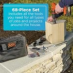 BLACK+DECKER 20V Max Drill & Home Tool Kit, 68 Piece (LDX120PK)