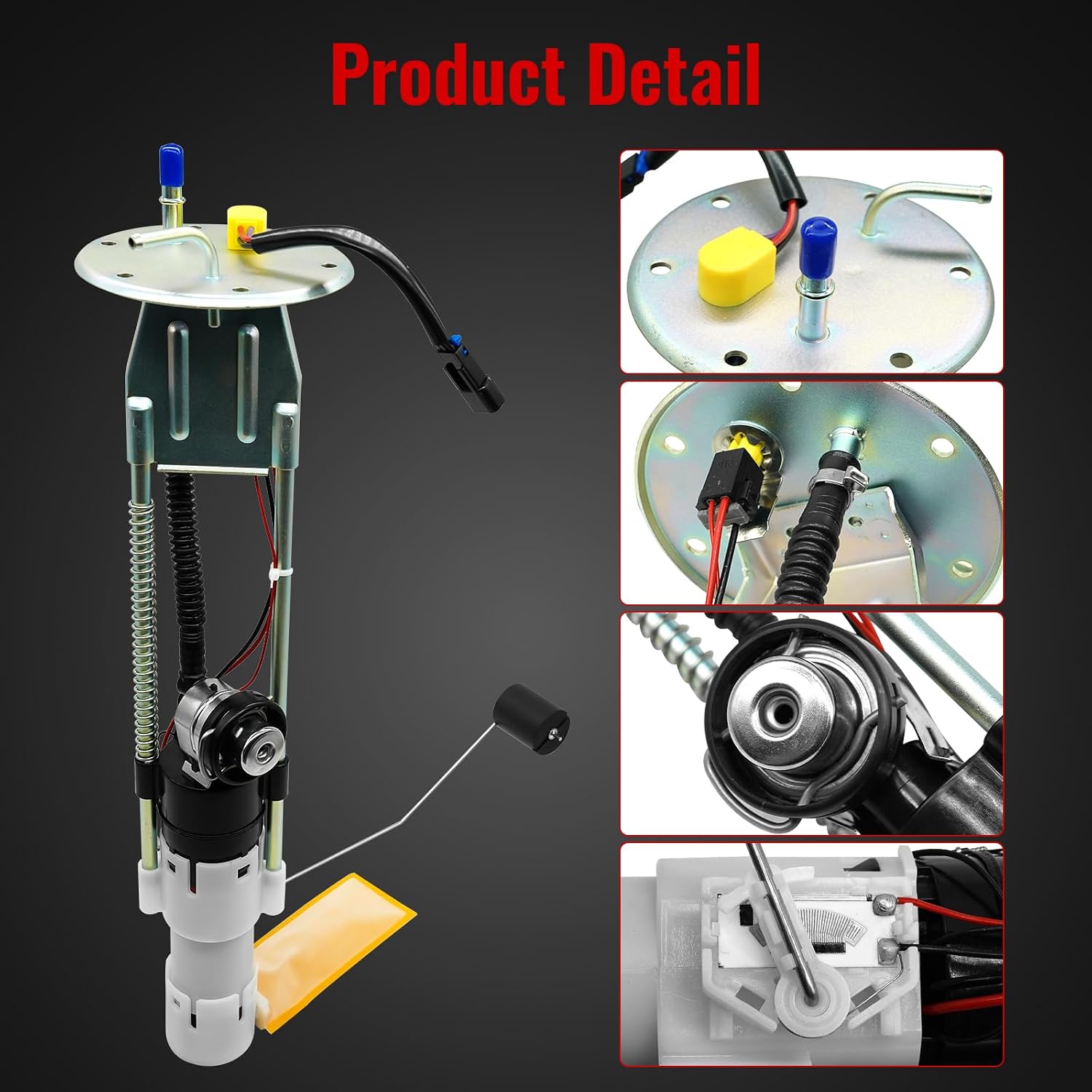 2520674 Fuel Pump with Sending Unit For Polaris Ranger 500 2009-2013,for Ranger 700 Crew 2006-2009,Ranger XP 700 2008 Fuel Pump Assembly with 6 Bolt Pattern