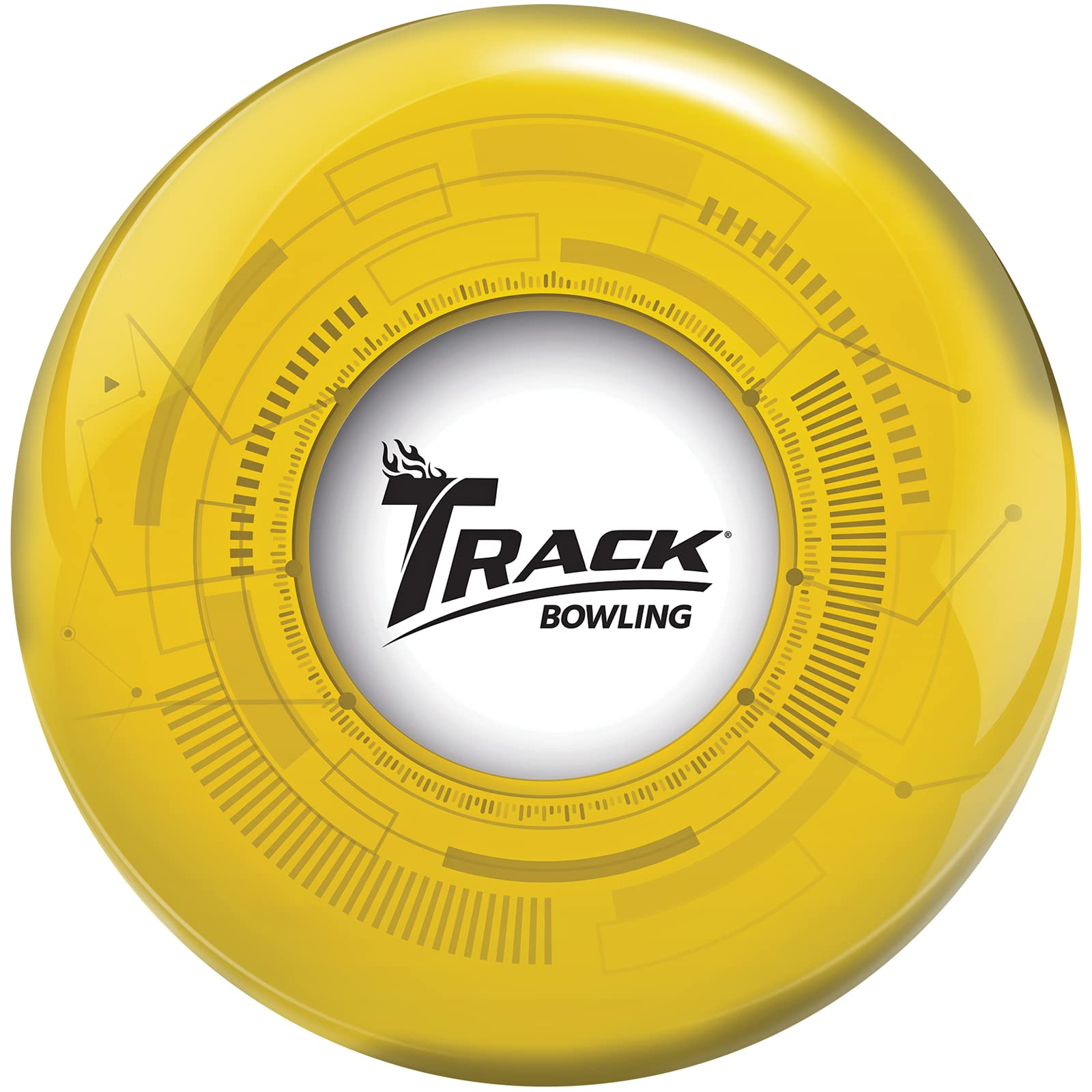 Amazon | Track Viz A Ball ボウリングボール イエロー 15ポンド