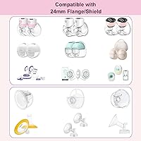 Vista 4 de Inserto de brida de 15/0.669 in, 8 unidades compatibles con brida de 0.945 in/escudo de la mayoría de las bombas, adecuado para bomba de leche